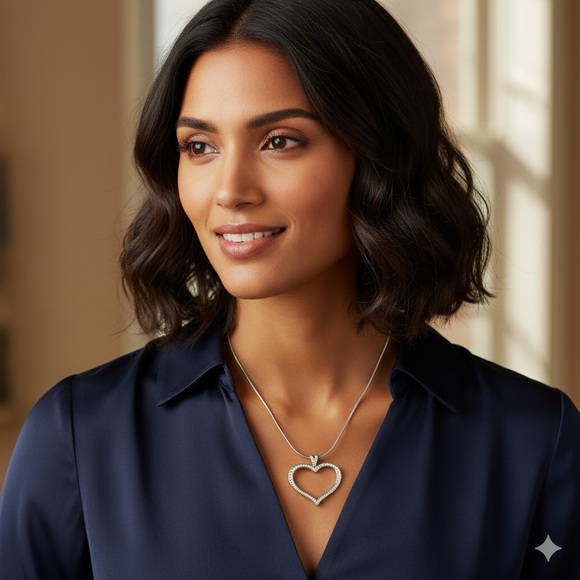 Brighton Silver Heart Pendant Necklace